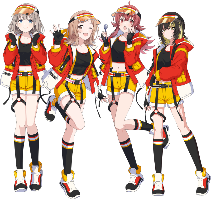 チームスパイス推し集合イラスト