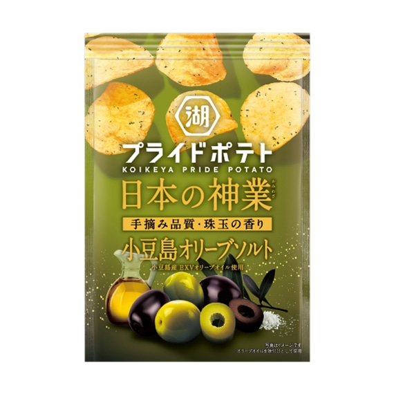 湖池屋プライドポテト 日本の神業 小豆島オリーブソルト