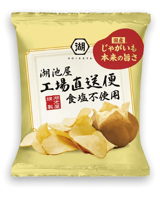 湖池屋湖池屋揚げたて直送便 食塩不使用ポテトチップス