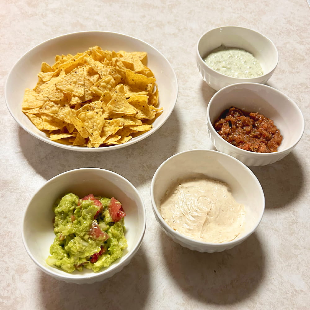 トルティアディップ4種