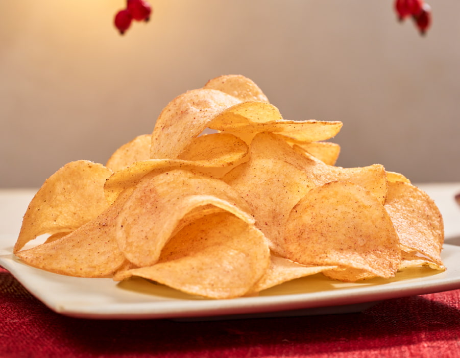 湖池屋　冬の揚げたて直送便　ポテトチップス だし香る梅