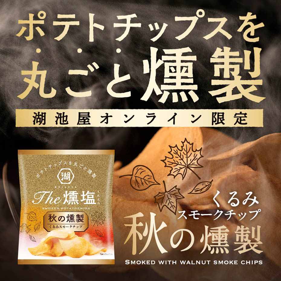 燻製ポテトチップスKOIKEYA The 燻塩 秋の燻製